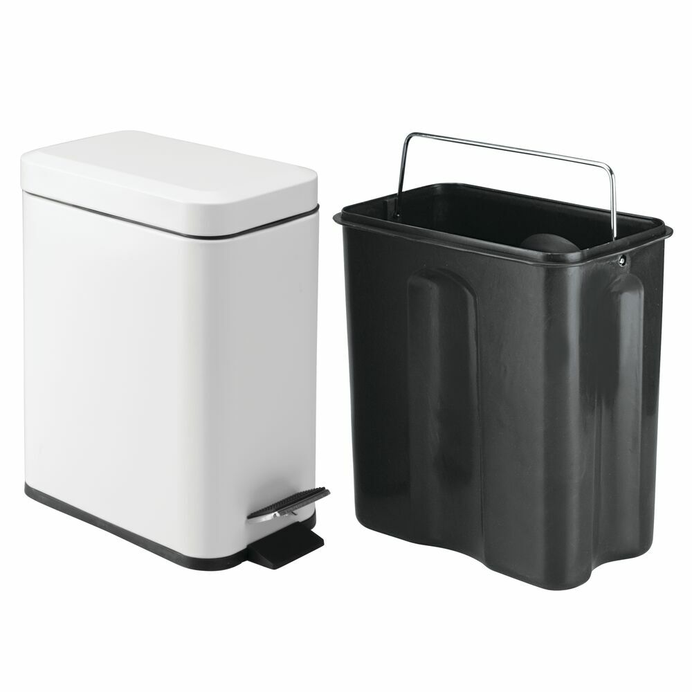 5-Liter Slim Rectangular Step Trash Can