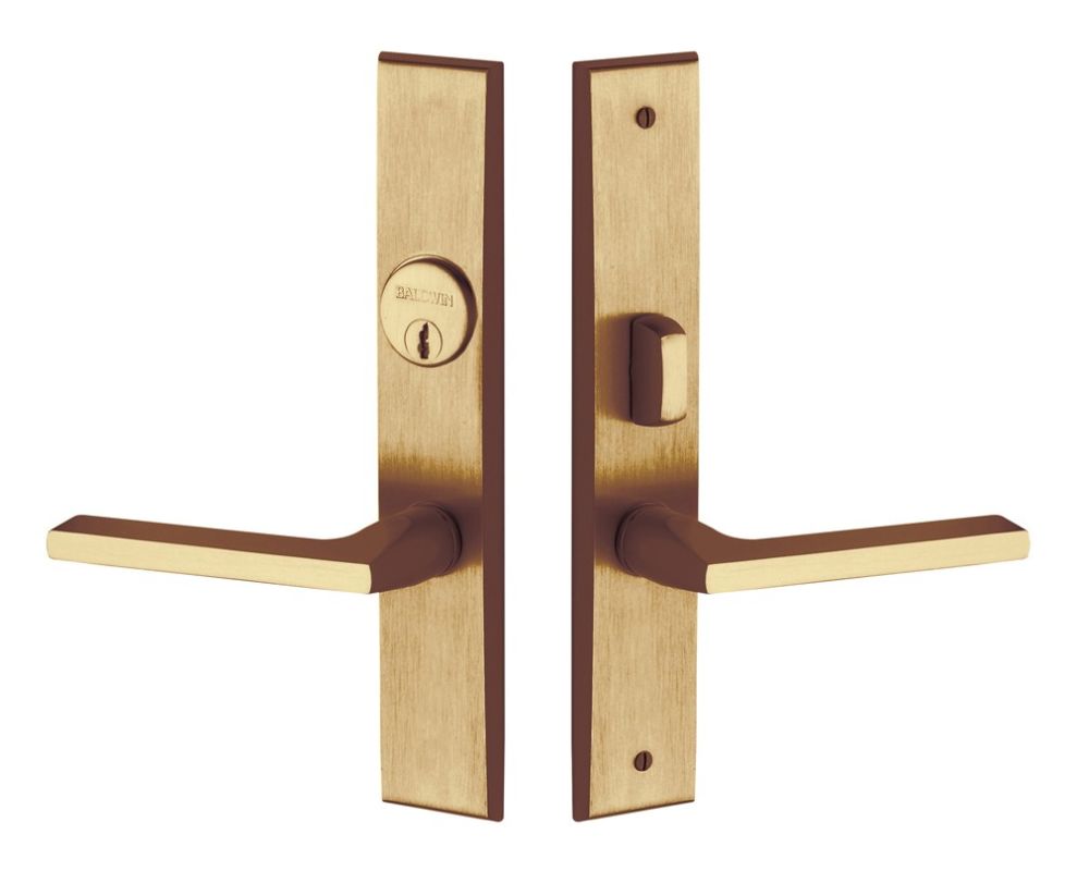 Baldwin 6974.ENTR Lakeshore Lever Single Cylinder Mortise Handleset Trim Set
