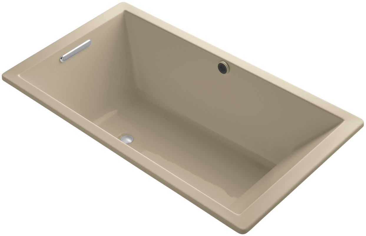 K-1136-W1-33 Mexican Sand 66x36 Underscore Rectangle Drop-in Bubblemassage Air
