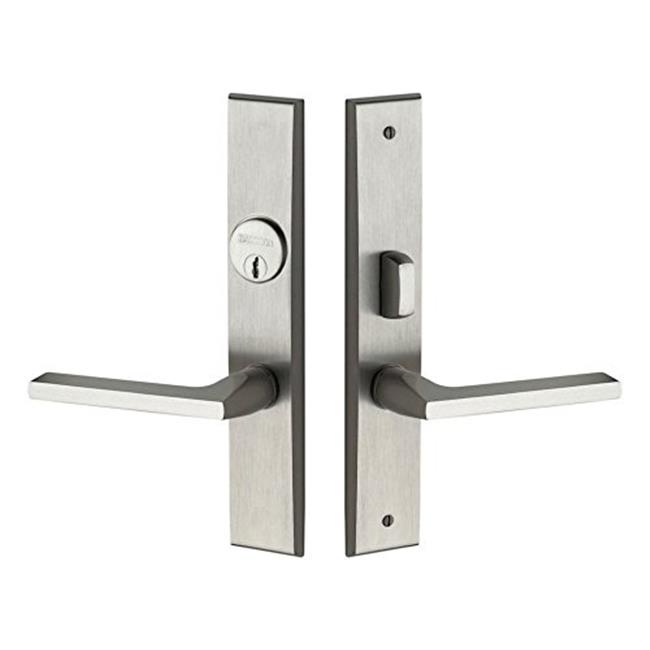 Baldwin 6974.ENTR Lakeshore Lever Single Cylinder Mortise Handleset Trim Set Satin Nickel