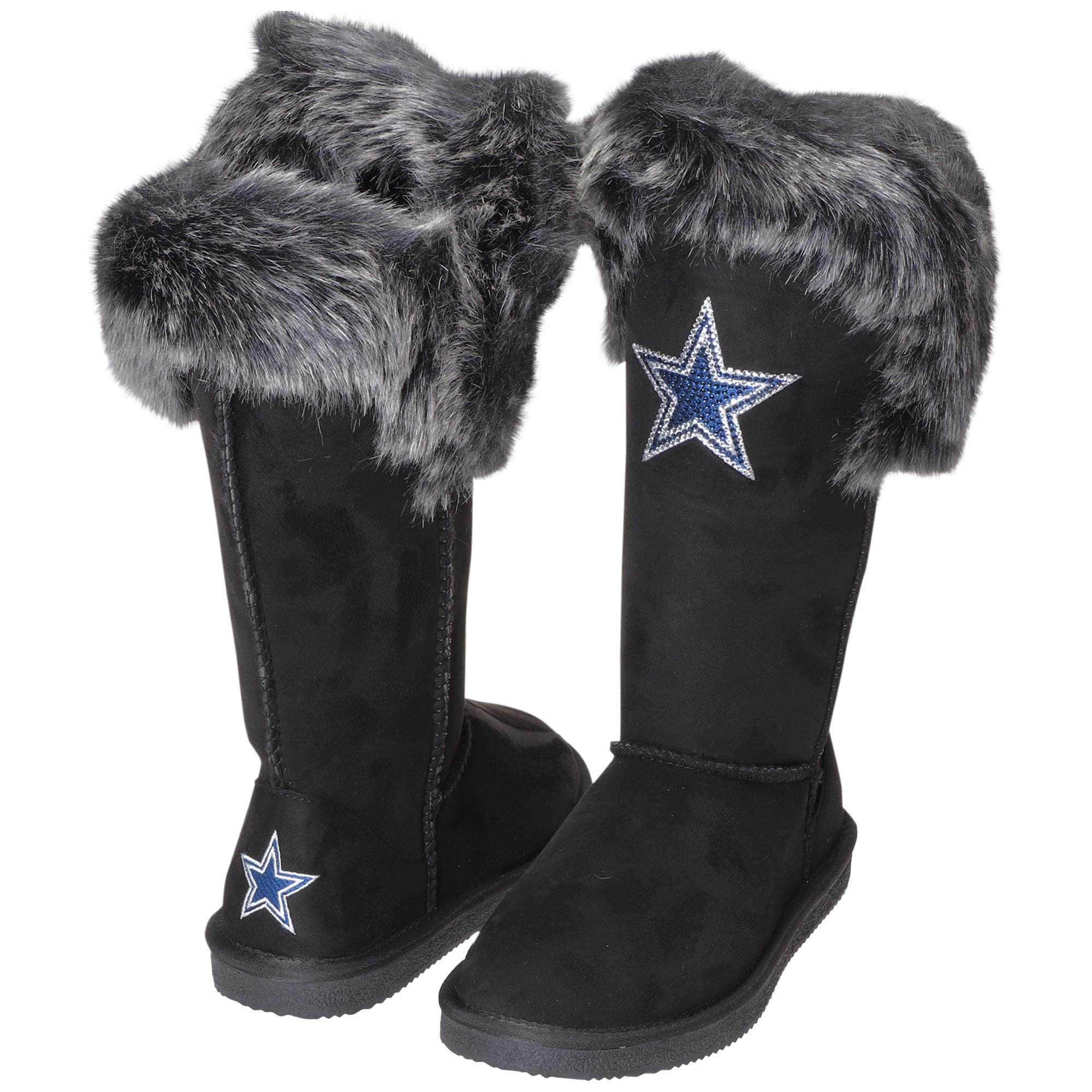 Women's Dallas Cowboys Cuce Black Devoted Boots