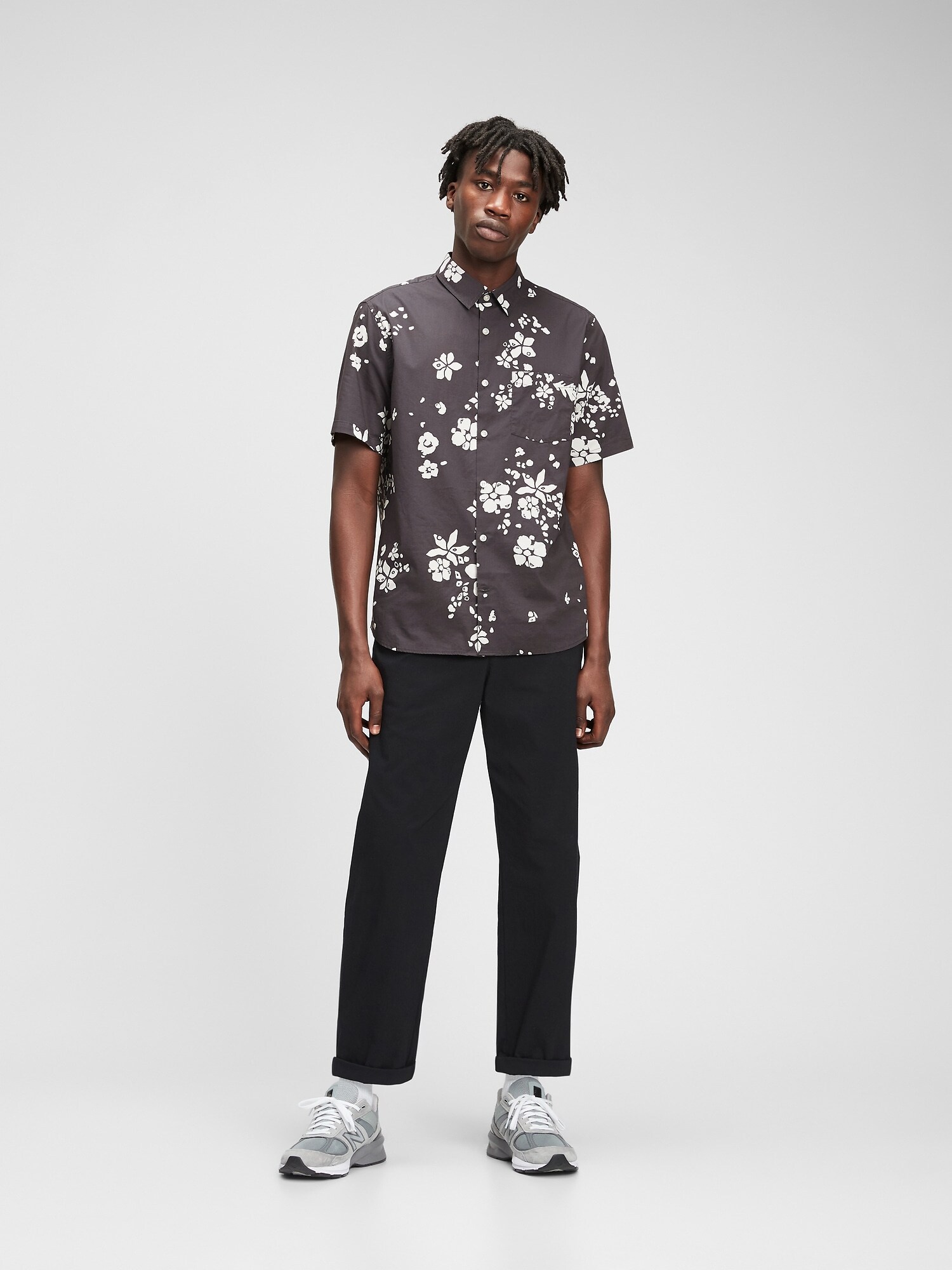 GAP Shirt Ss Pop Reg Collar - Men's