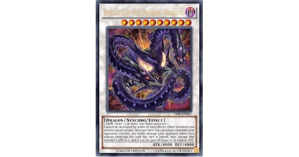 YU-GI-OH! - Beelzeus of the Diabolic Dragons (YF08-EN001) - 5Ds Manga Promos - Limited Edition - Ultra Rare