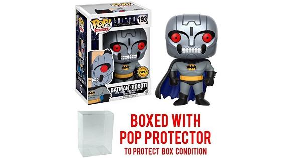 Funko Pop! Dc Heroes: Batman the Animated Series - Batman Robot CHASE VARIANT #193 Vinyl Figure (Bundled with Pop BOX PROTEcTOR CASE)