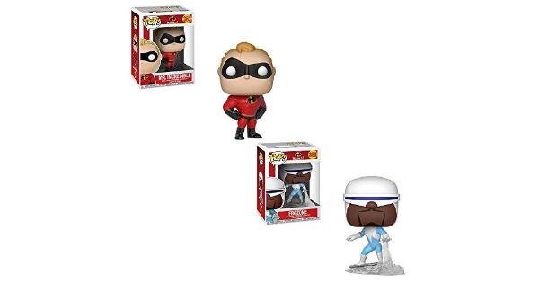 Funko POP Disney Pixar the Incredibles 2 Movie: Mr. Incredible and Frozone Toy Action Figure - 2 POP BUNDLE