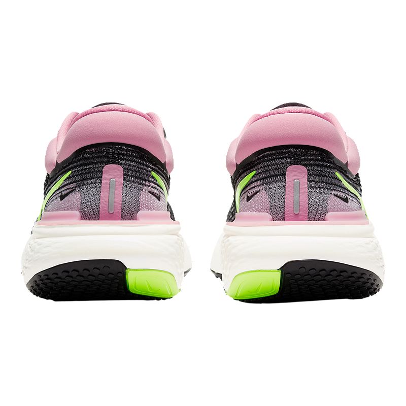 Nike Women's ZoomX Invincible Run Flyknit Shoes in Black/Cyber/Elemental Pink | Size: 10 Width: B | Fit2Run thumbnail