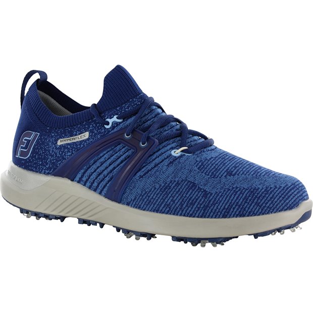 HyperFlex Men's Golf Shoe, Blue/White, 8 W - FootJoy Spiked