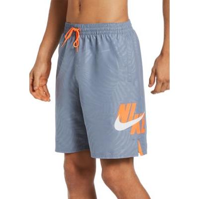 Nike Ashen Slate Palm Vital 9-Inch Volley Shorts