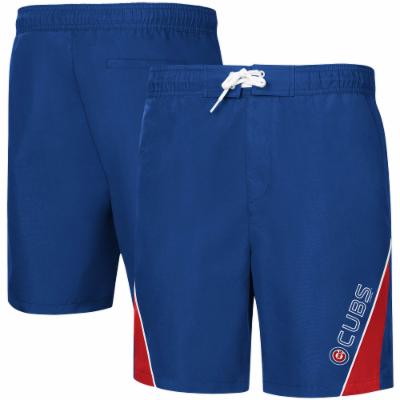 Men's G-III Sports by Carl Banks Royal Chicago Cubs Sunrise Volley Swim Trunks