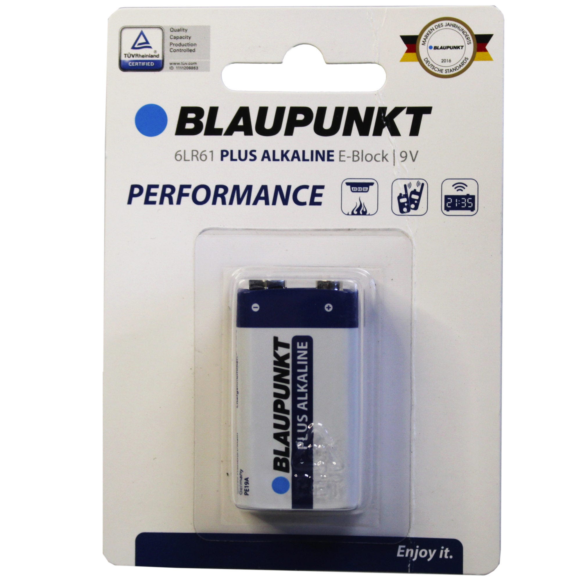 Blaupunkt Performance Plus Alkaline 9V Battery