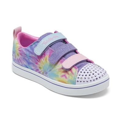 Skechers Girl's Twinkle Toes: Sparkle Rayz Sneakers, Lavender/Multi, 1.0