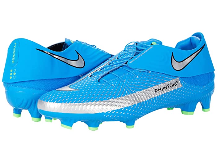 Nike Phantom GT Academy Flyease FG/MG Soccer Cleat Photo Blue/Metallic Silver/Rage Green/Black-10