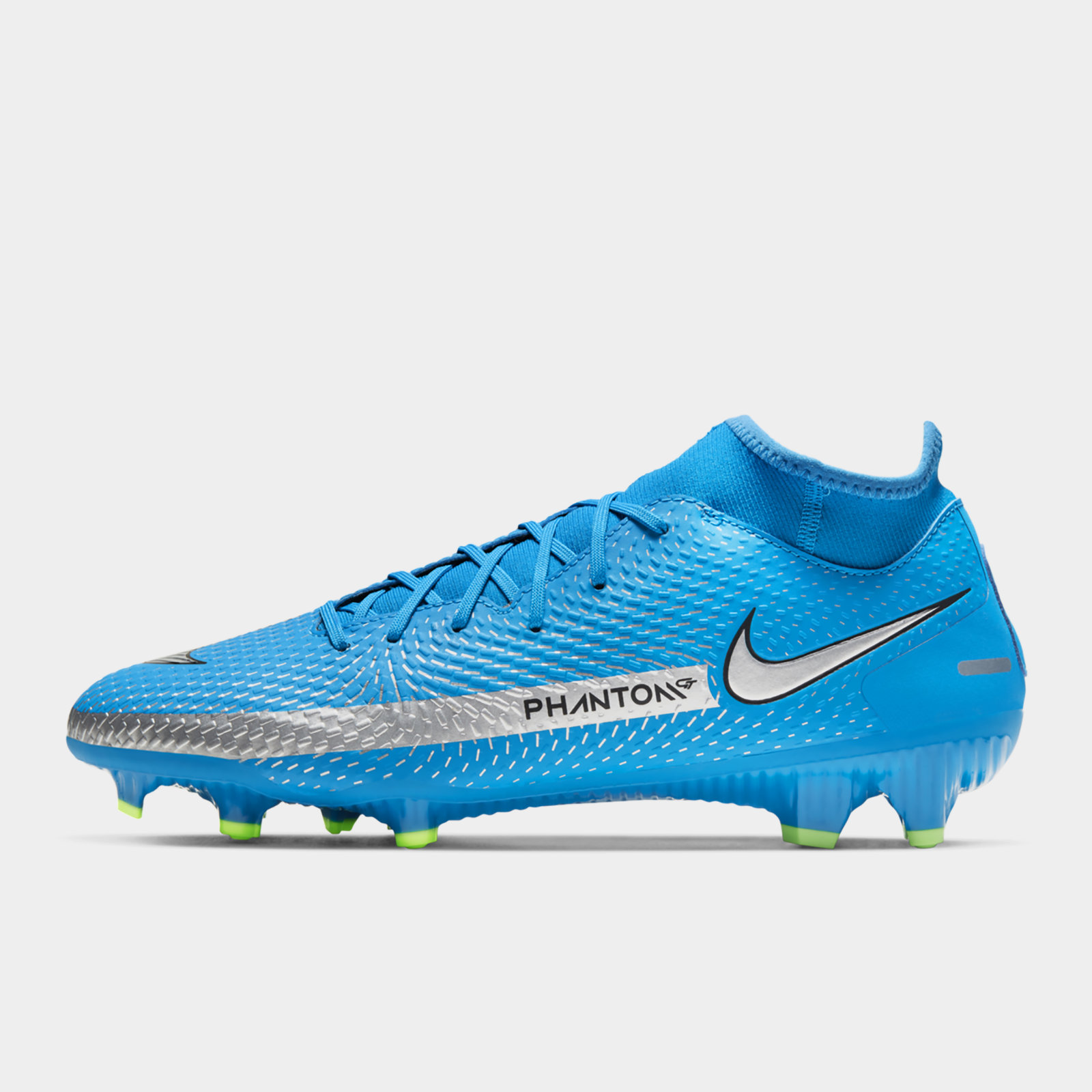 Nike Phantom GT Academy DF FG/MG Soccer Cleat Photo Blue/Metallic Silver/Rage Green/Black-10