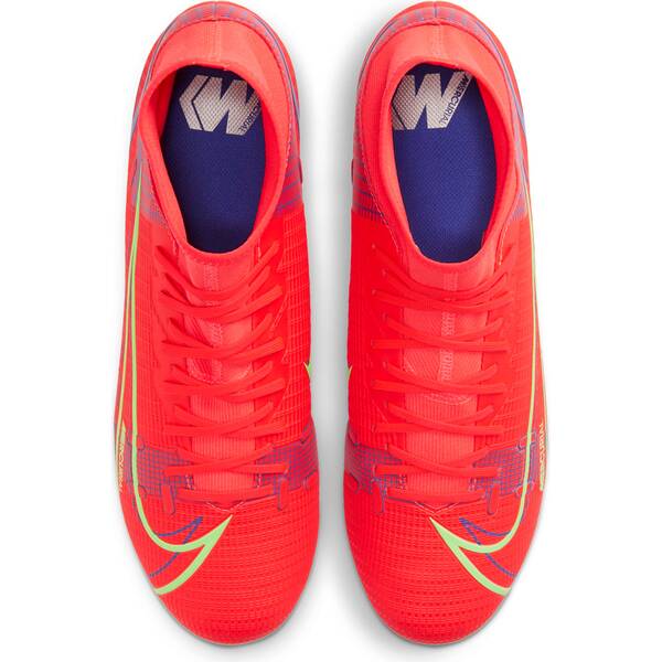 Nike Superfly 8 Academy FG/MG Red Blue Green Football Boots/Soccer Cleats (Professional/Low Tops) CV0843-600 (Size: US 10) thumbnail
