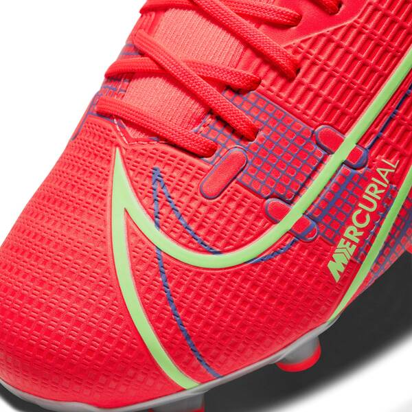 Nike Superfly 8 Academy FG/MG Red Blue Green Football Boots/Soccer Cleats (Professional/Low Tops) CV0843-600 (Size: US 10) thumbnail