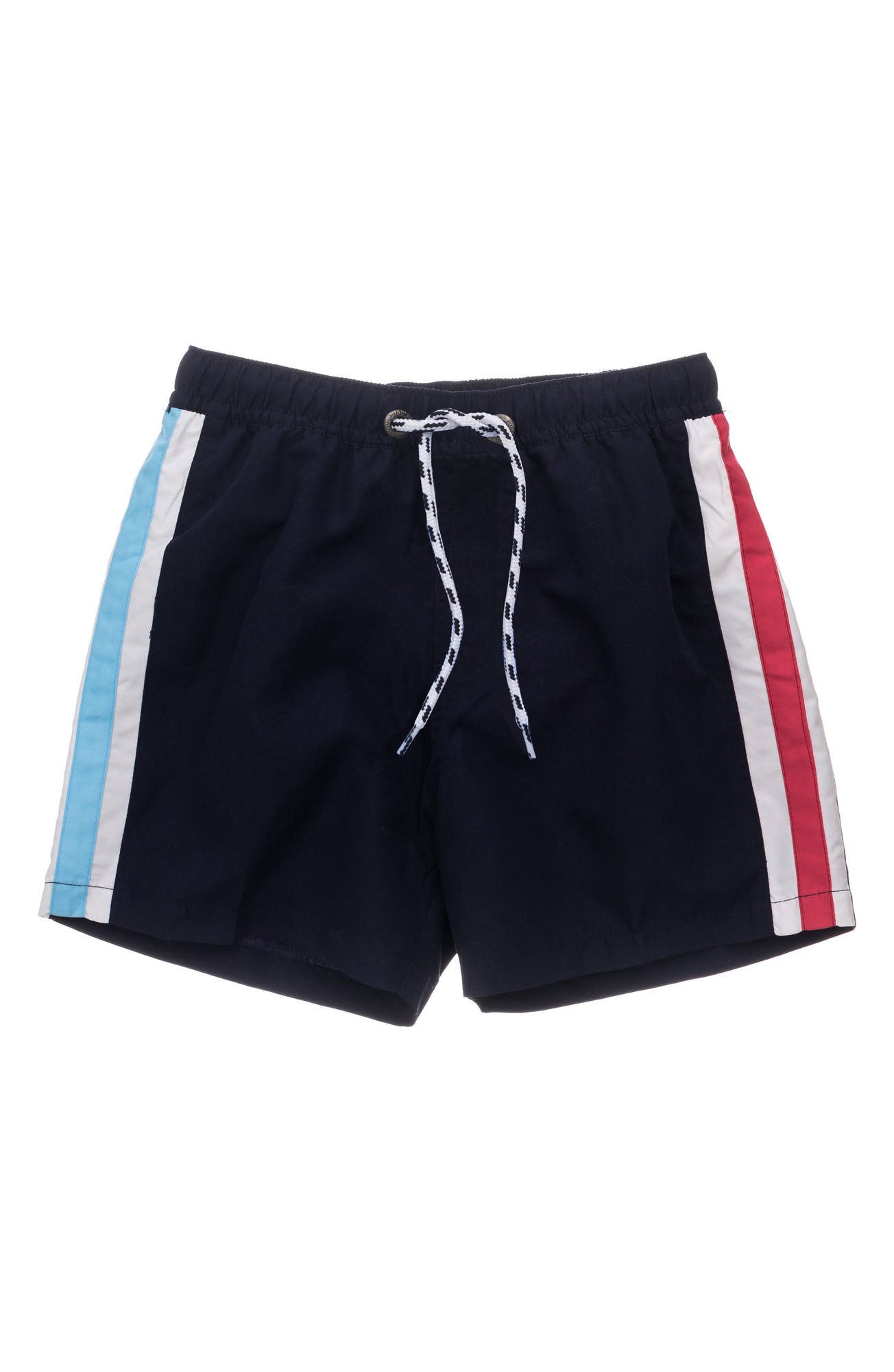 Little Boy's & Boy's Core Contrast Panel Volley Board Shorts - Navy - Size 4