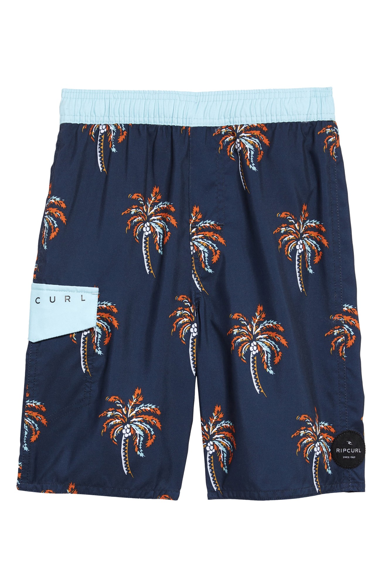 Boy's Rip Curl Kids' Palm Days Volley Swim Shorts, Size 6 - Blue