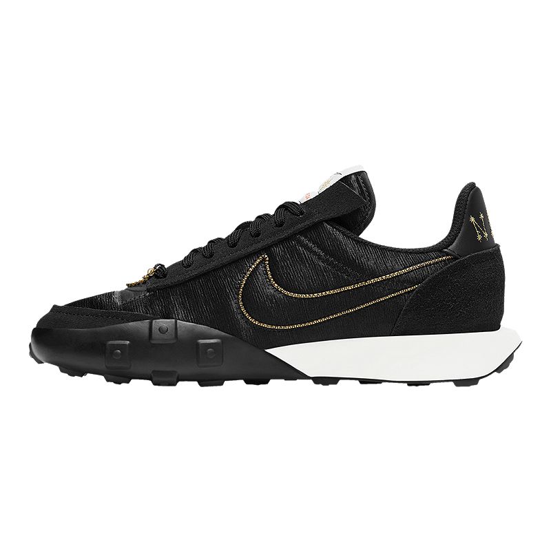 Nike Waffle Racer 2X Womens Shoes Size 10  Color: Black/Gold/White thumbnail