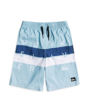 Quiksilver Boys' Word Block Volley Swim Trunks - Big Kid
