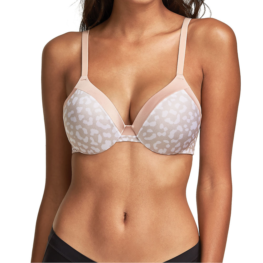 Maidenform Comfort Devotion Extra Coverage Shaping Underwire Bra 9436 - Textured Leo Honey Beige