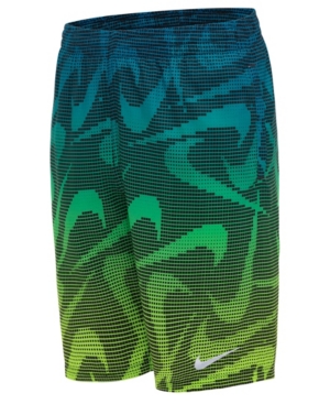 Big Boys Pixel Swoosh Breaker 8 Volley Short - Laser Blue