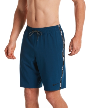 Nike Men's Swim Logo Tape Racer Volley Shorts