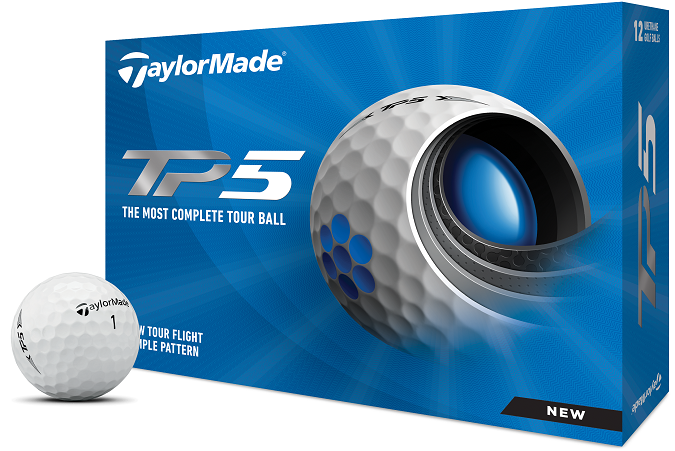 Photo 1 of TaylorMade Golf Company 2021 TP5 Adult Tour Golf Balls White Dimple 1.4 Lb (12 Pack)