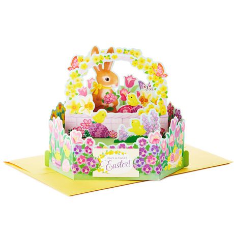 Hallmark Pop up Easter Card (Displayable Easter Basket) - 1.0 Ea