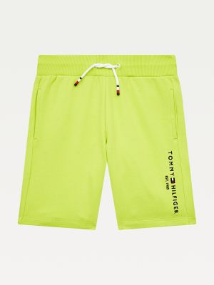 Tommy Hilfiger Boy's Kids Organic Cotton Sweatshort Sour Lime - 9-12M