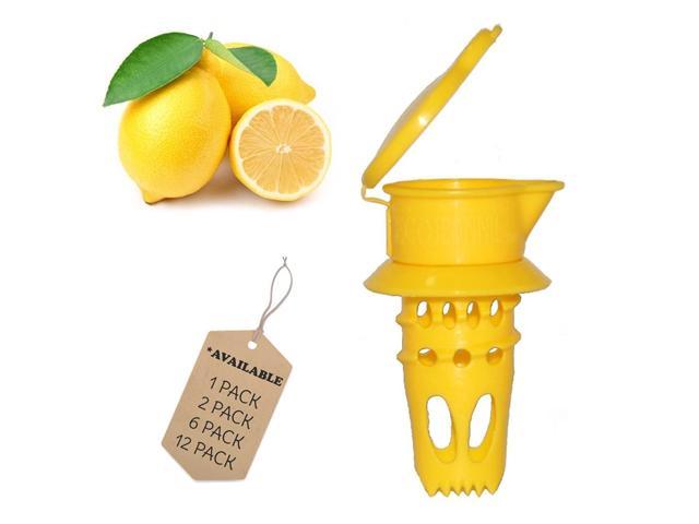 EcoJeannie 2 Pack Citrus Tap, Portable Lemon Juicer Faucet (Patent Pending), Lime Squeezer, Juice Extractor- BPA Free Hormone Free