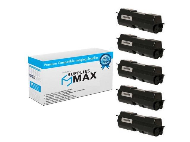 SuppliesMAX Replacement for Kyocera Mita FS-1028-MFP/1120D/1128-MFP/1350DN Toner Cartridge (5/PK-7200 Page Yield) (TK-132 5PK)