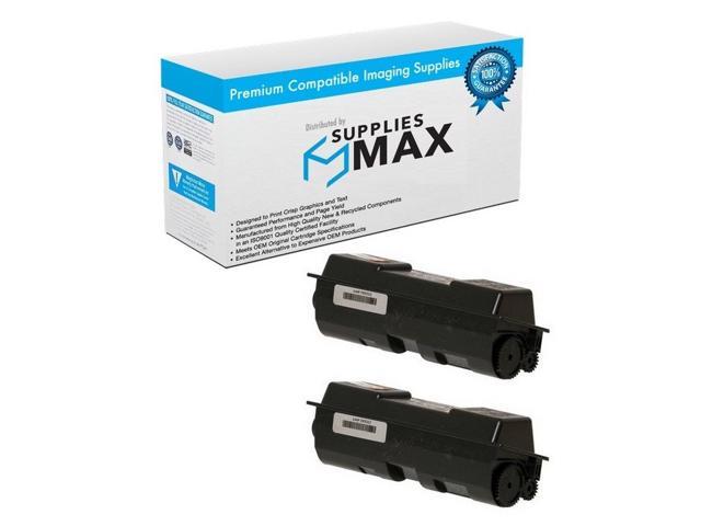 SuppliesMAX Replacement for Kyocera Mita FS-1028-MFP/1120D/1128-MFP/1350DN Toner Cartridge (2/PK-7200 Page Yield) (TK-132) (1T02HS0US0 2PK)
