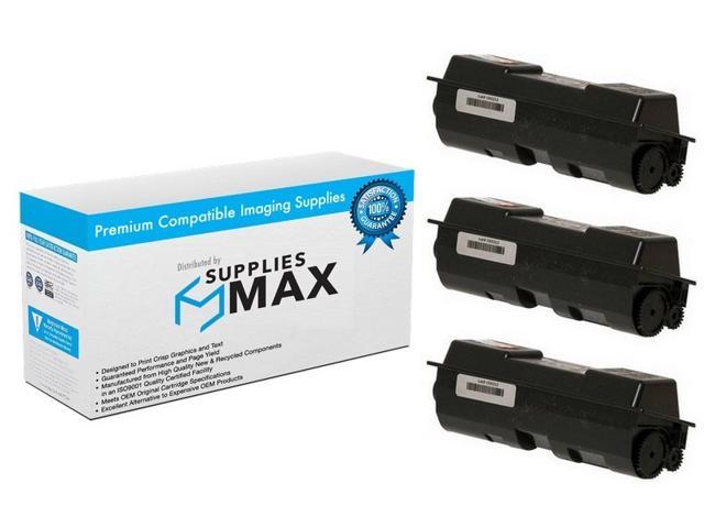 SuppliesMAX Replacement for Kyocera Mita FS-1028-MFP/1120D/1128-MFP/1350DN Toner Cartridge (3/PK-7200 Page Yield) (TK-132) (TK-134 3PK)