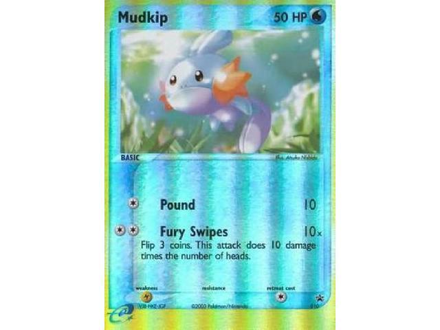 Mudkip - 010 - Reverse Rare NM Promo Pokemon 3DY