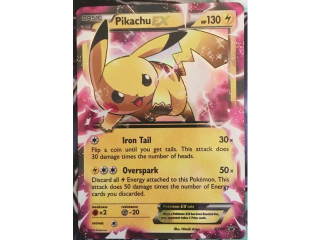 Pokemon XY84 Pikachu EX HOLO RARE Black Star Promo Card Mint/Near-Mint