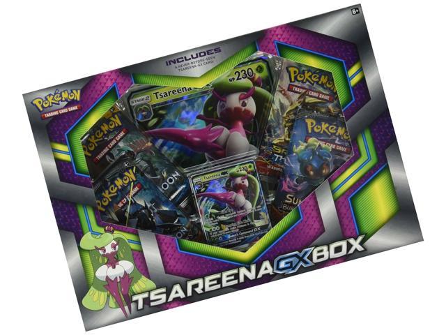 Pokemon TCG: Tsareena-Gx Box - 4 Booster Pack with a Foil Promo Card & 1 Foil.