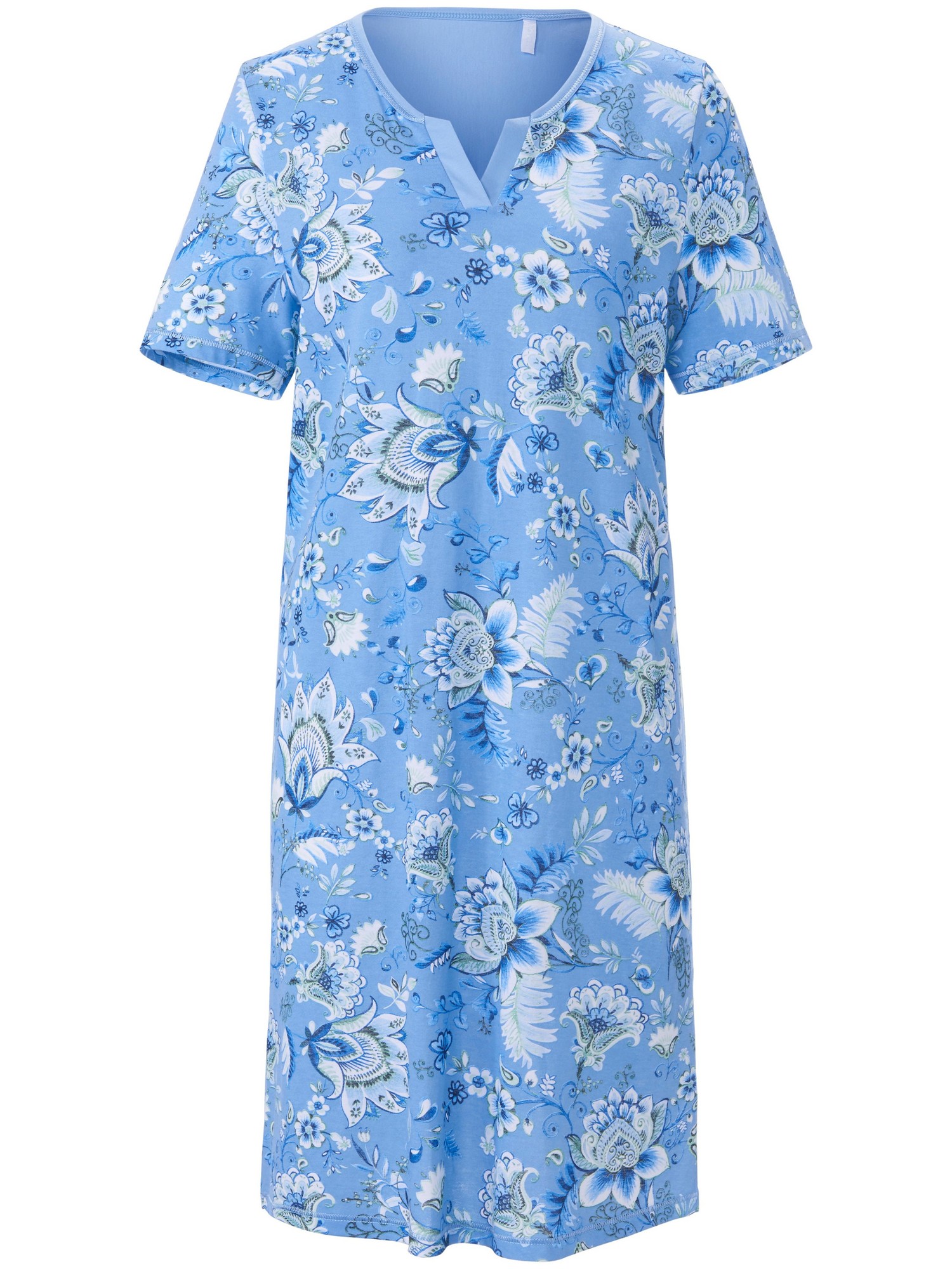La Chemise Nuit 100% Coton  Rösch Bleu Taille 40 thumbnail