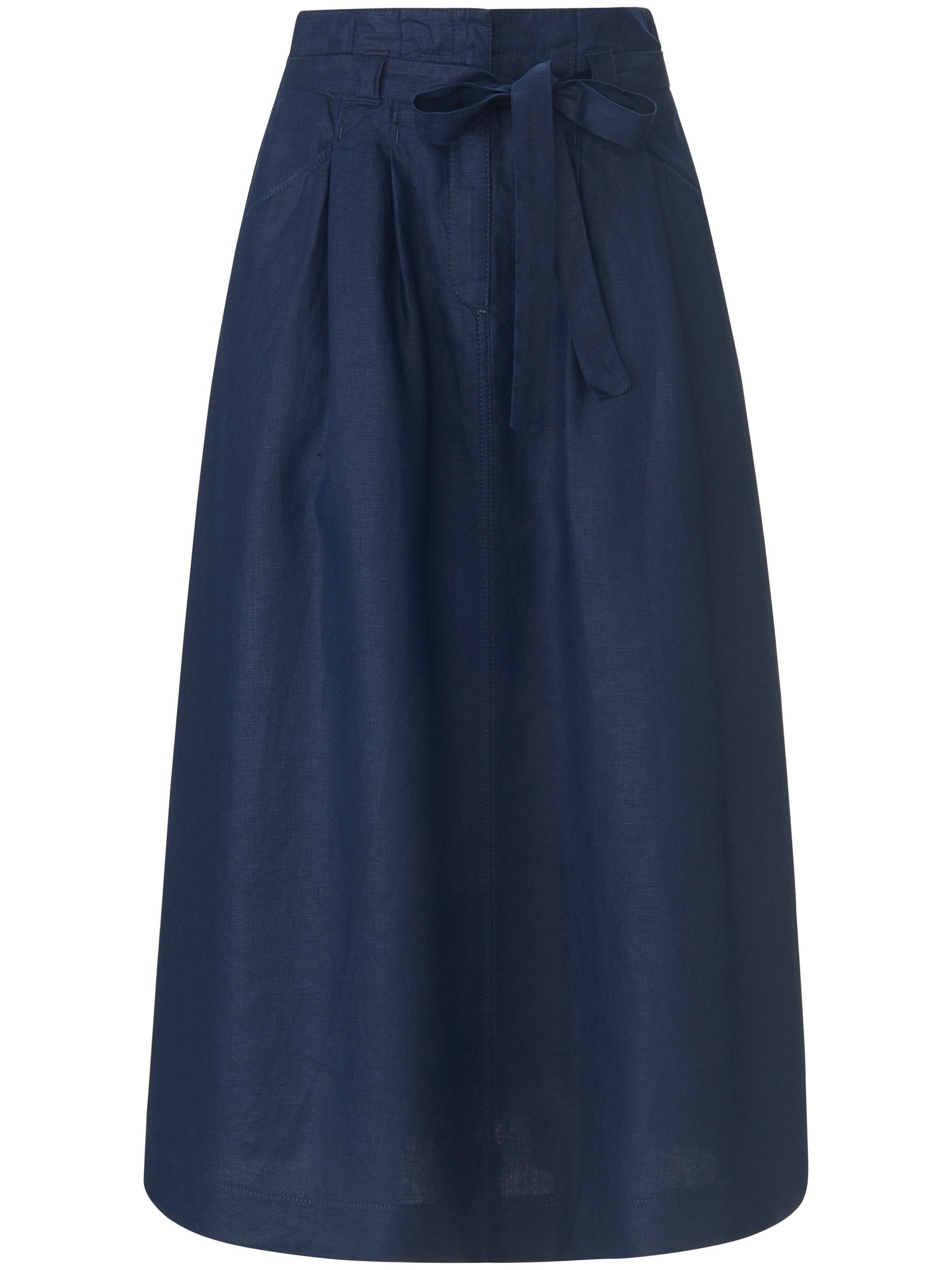 La Jupe 100% Lin  Brax Feel Good Bleu Taille 40
