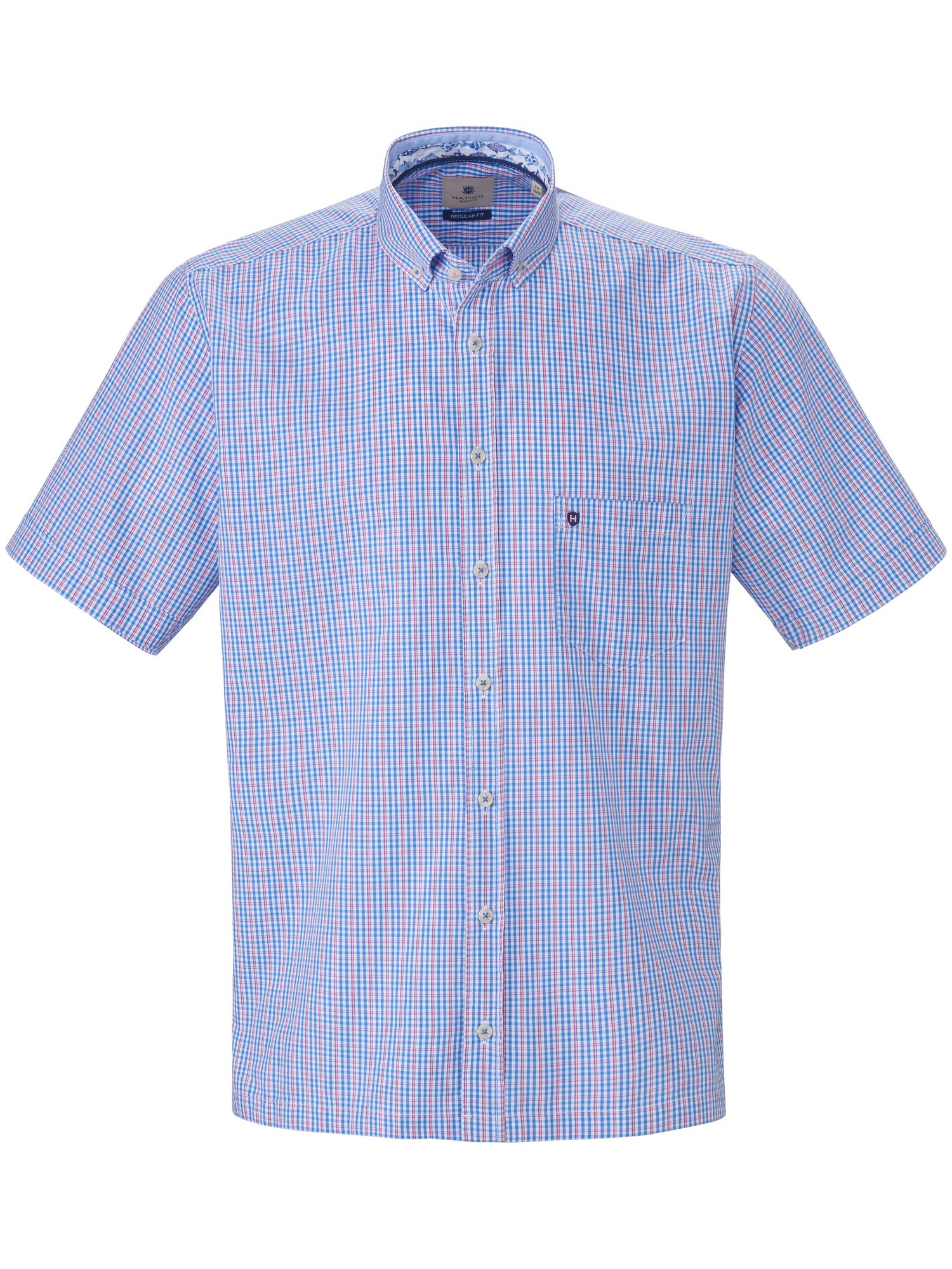 La Chemise 100% Coton  Hatico Bleu Taille 39/40