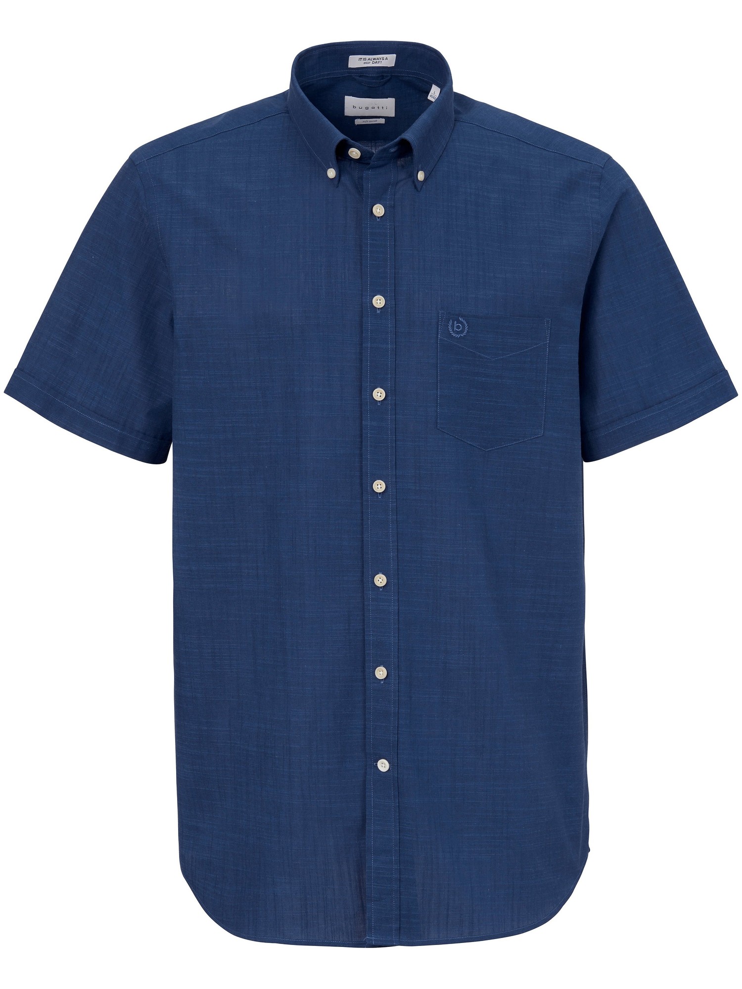 La Chemise 100% Coton  Bugatti Bleu Taille 39/40