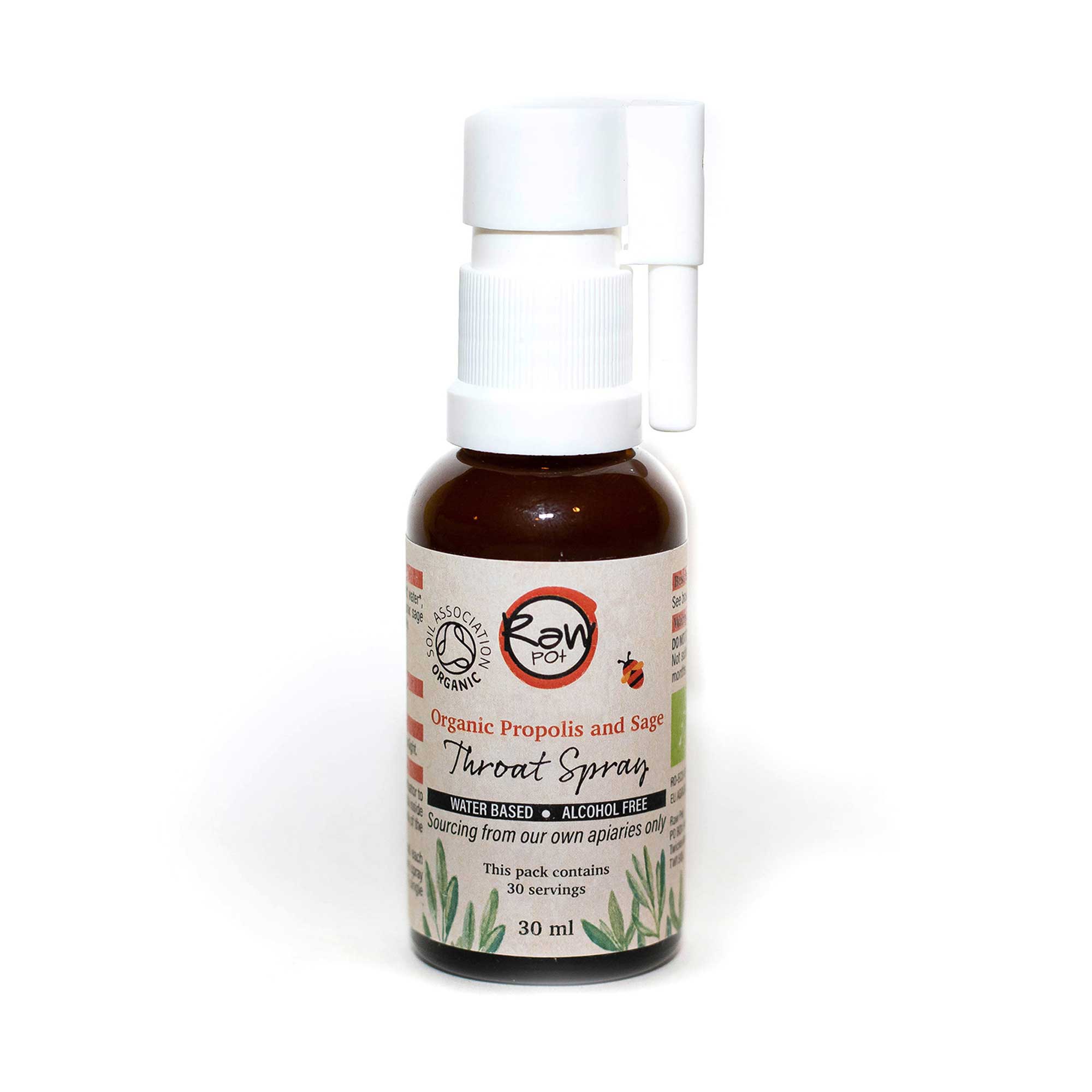 Raw Pot Propolis and Sage Throat Spray 30ml