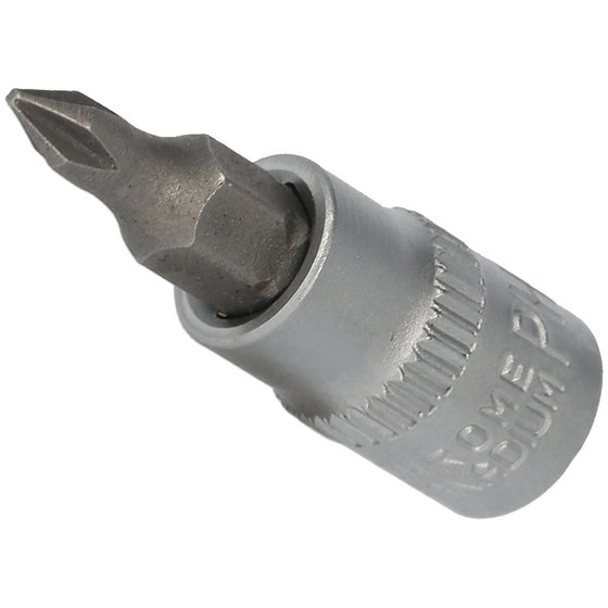 KS TOOLS Werkzeuge-Maschinen GmbH 1/4 PH Kreuzschlitz Bit-Stecknuss, PH0 (BT020990)