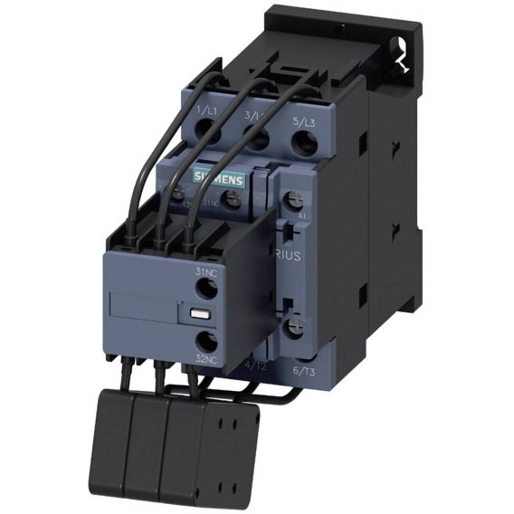 Siemens 3RT2 Contactor, 24 V Coil, 3-Pole, 29 a, 20 KVA, 1 NO, 690V
