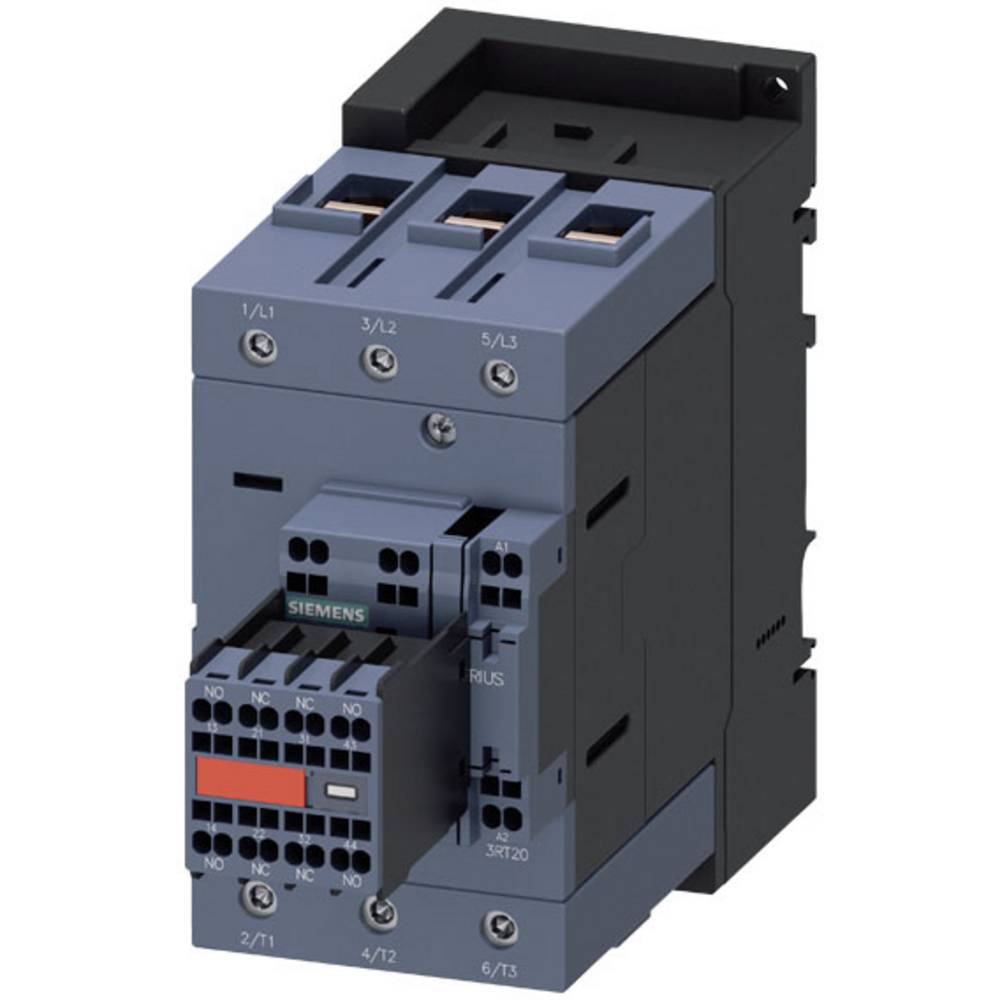 Siemens 3RT2 Contactor, 33 V Coil, 3-Pole, 130 a, 55 KW 33 V, NO/NC, 1kV