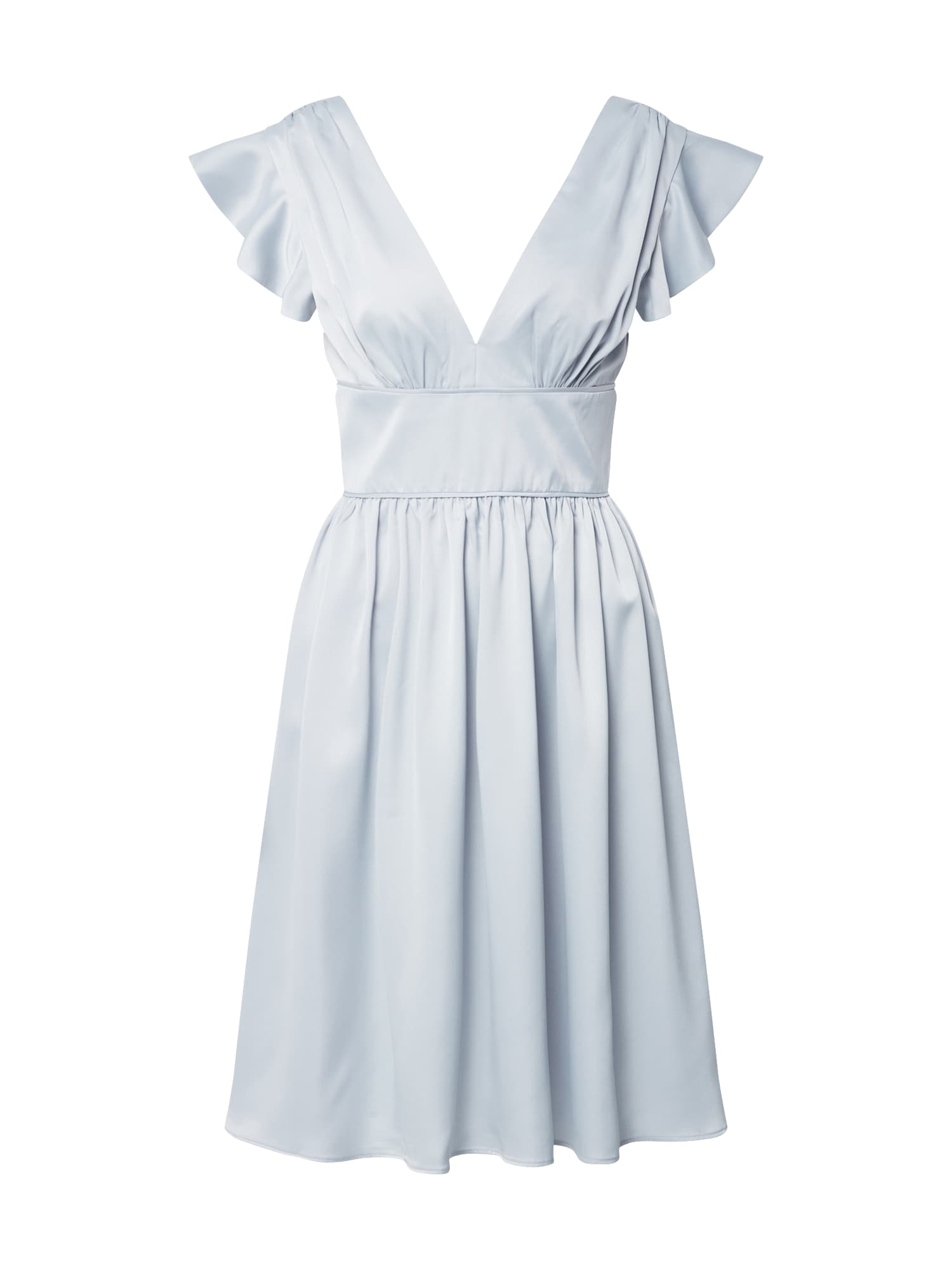 Chi Chi Ruffle Sleeve MIDI Dress in Blue, Size 16