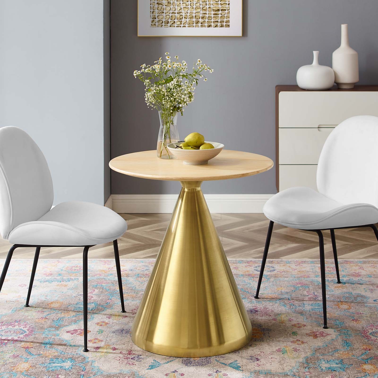 Tupelo 28 Dining Table - East End Imports EEI-5325-GLD-NAT