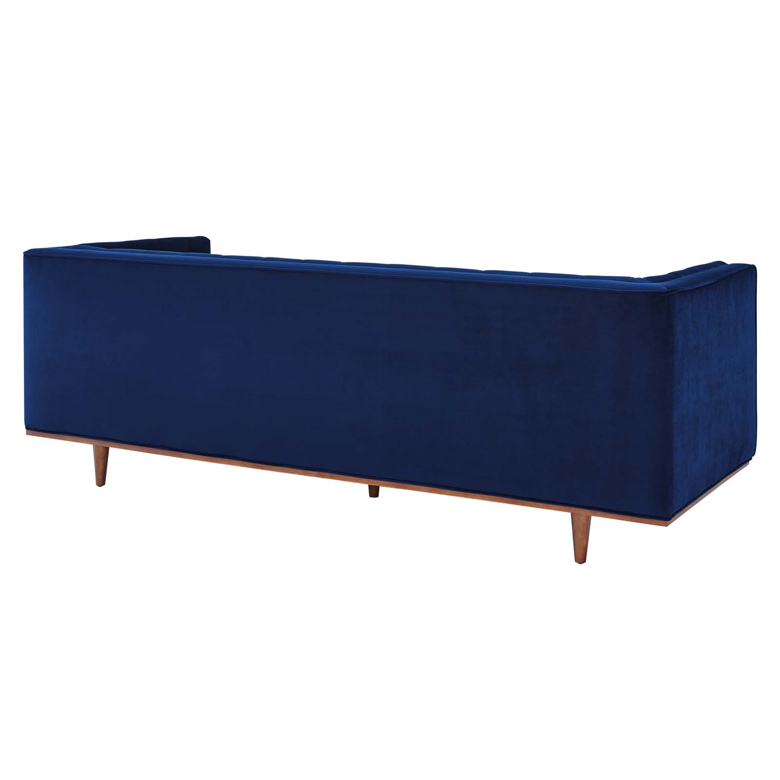 Elation Collection EEI-4722-NAV Tufted Performance Velvet Sofa in Navy thumbnail