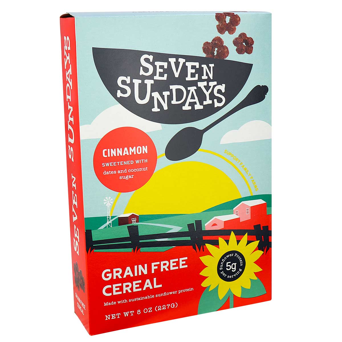 Seven Sundays, Sunflower Cereal Real Cinnamon, 8 Oz(Case of 6)
