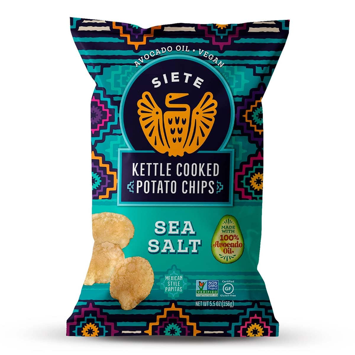 Siete Sea Salt Kettle Potato Chips - 5.5oz
