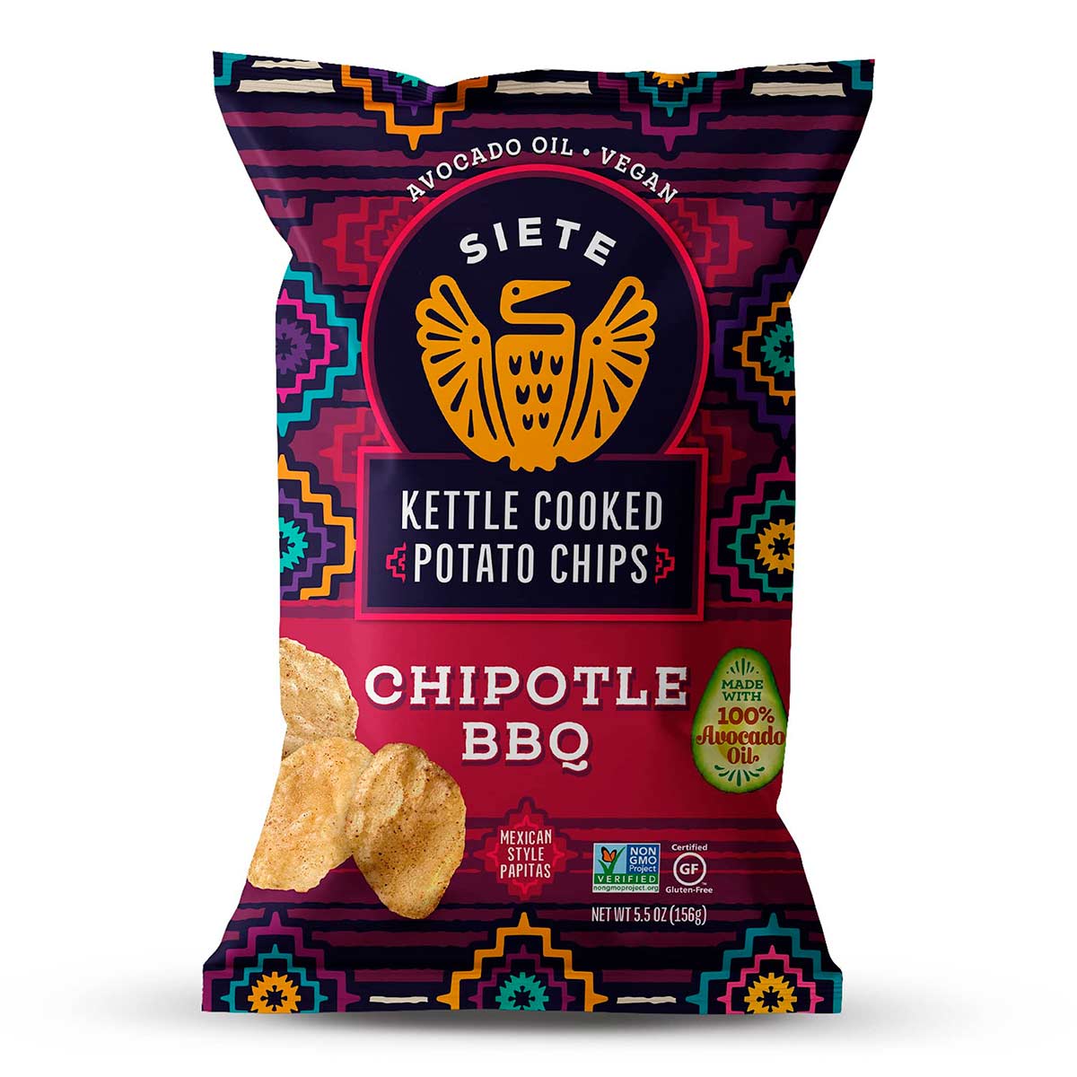 Siete Chipotle BBQ Kettle Cooked Potato Chips - 5.5oz